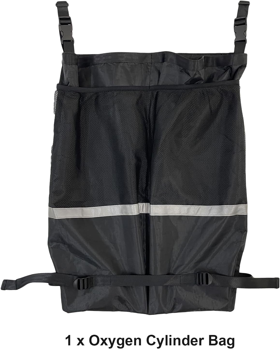 Oxygen Cylinder Bag for Wheelchair - O2 Tank Backpack Holder for D and E Cylinders Bottle, Dual and Portable, 27" L x 20" W