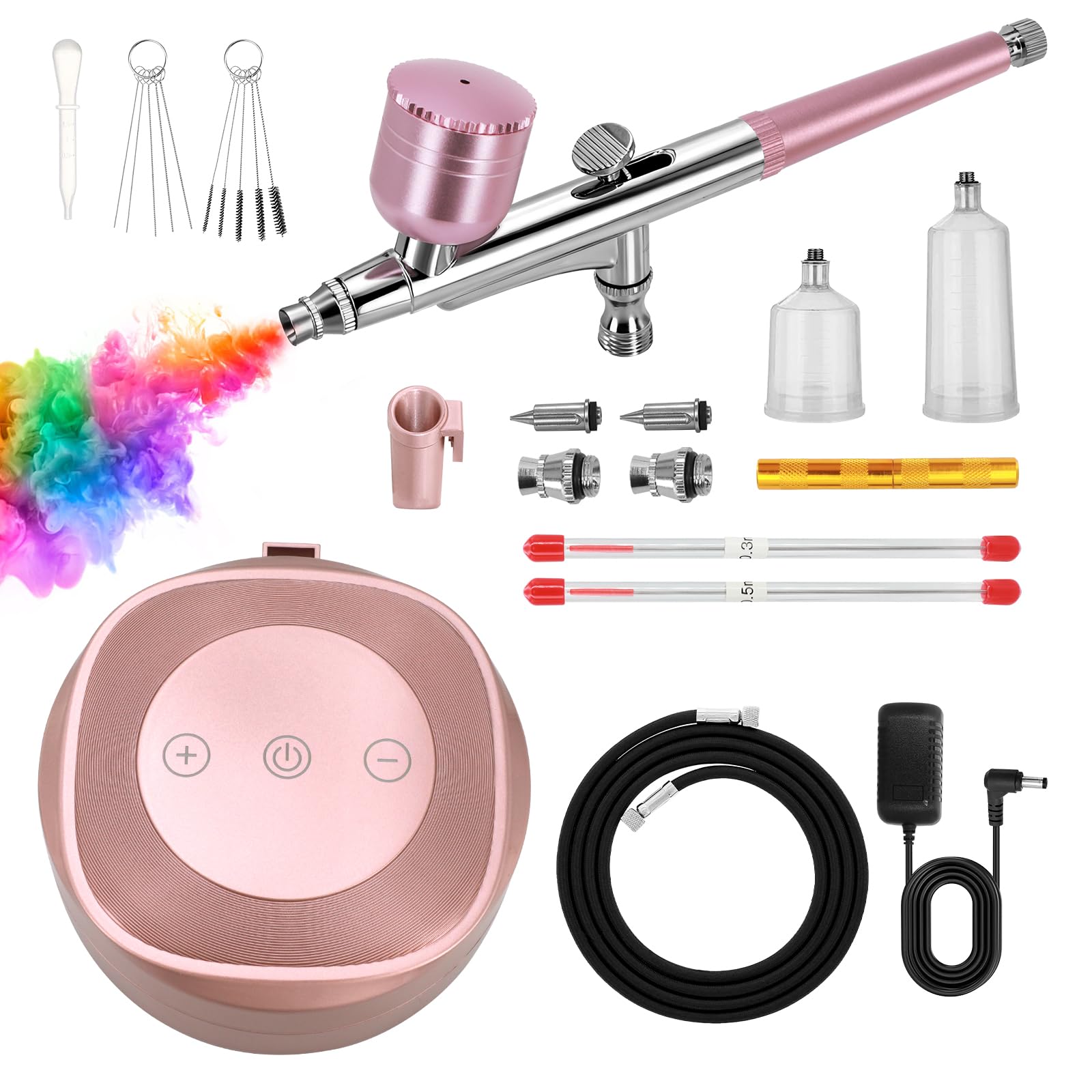 Xamanabu Airbrush Kit with Air Compressor, 25-48 PSI 3 Gears