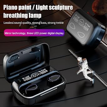 2024 Version True Wireless Bluetooth Earbuds with Charging Case Compatible with Apple & Android, Dual Connect, Built-in Microphone, Stereo Sound in-Ear Bluetooth Headphones Headset - Model 8