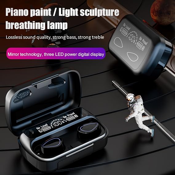 2024 Version True Wireless Bluetooth Earbuds with Charging Case Compatible with Apple & Android, Dual Connect, Built-in Microphone, Stereo Sound in-Ear Bluetooth Headphones Headset - Model 8
