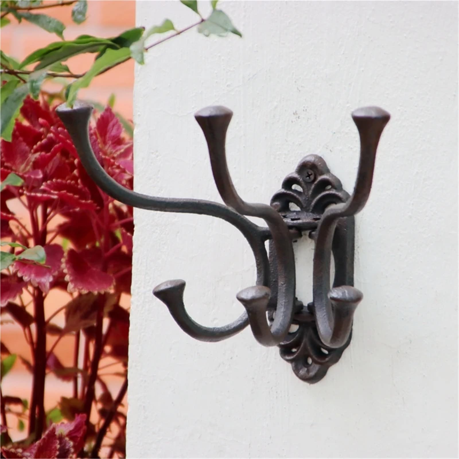 SchlüSselbrett Verstellbarer Retro-Wandhaken aus Gusseisen mit drei Aufhängern