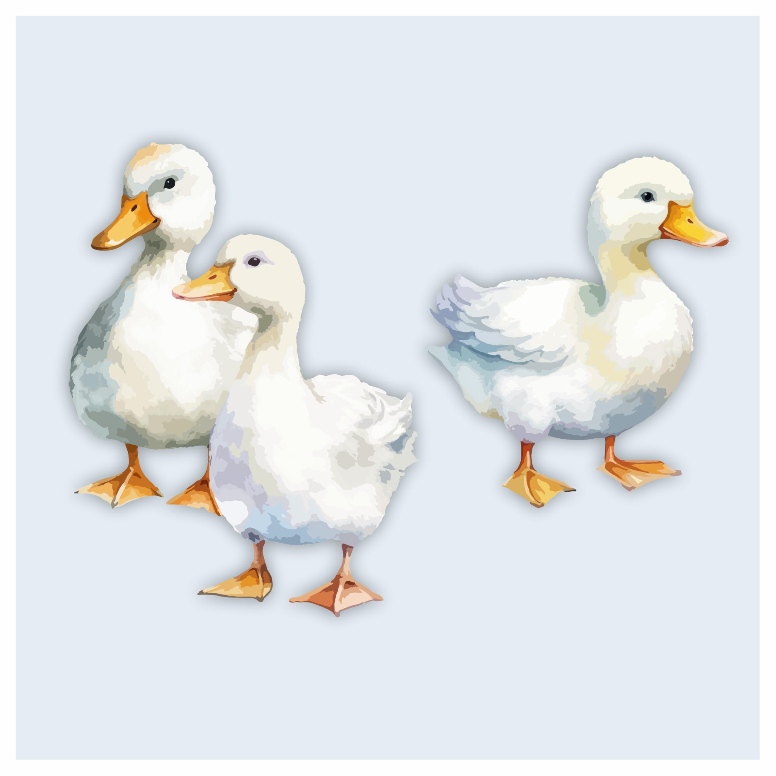 x3 Duck Stickers, Hardwearing Waterproof 0% Transparency Farm Animal Decals, Peel & Stick Perfect to Cover Marks, Wall Decor, Weatherproof for Cars & Home Projects. (x3 Ducks, A5) — view 5