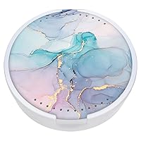 Vista 13 de Estuche retenedor, funda para dentadura y alineador de ortodoncia con espejo y ventilación, flor negra