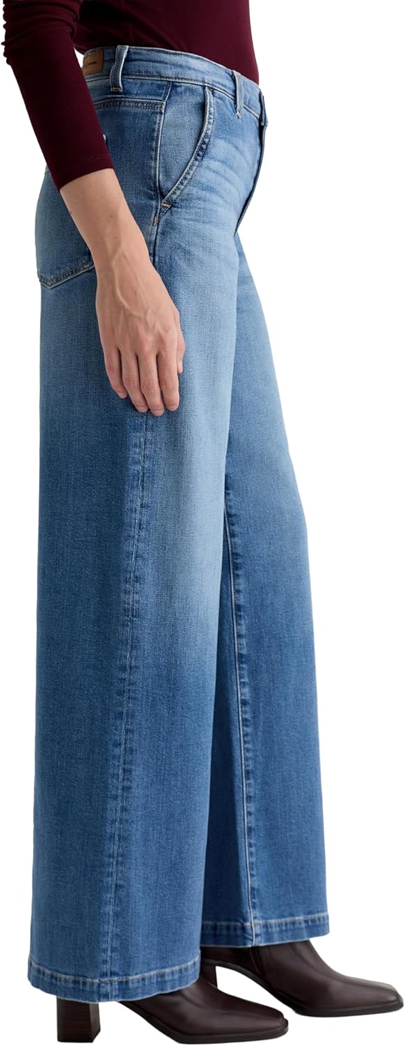 Womens Stella Mid Rise Wide Leg Palazzo Jean - Image 4