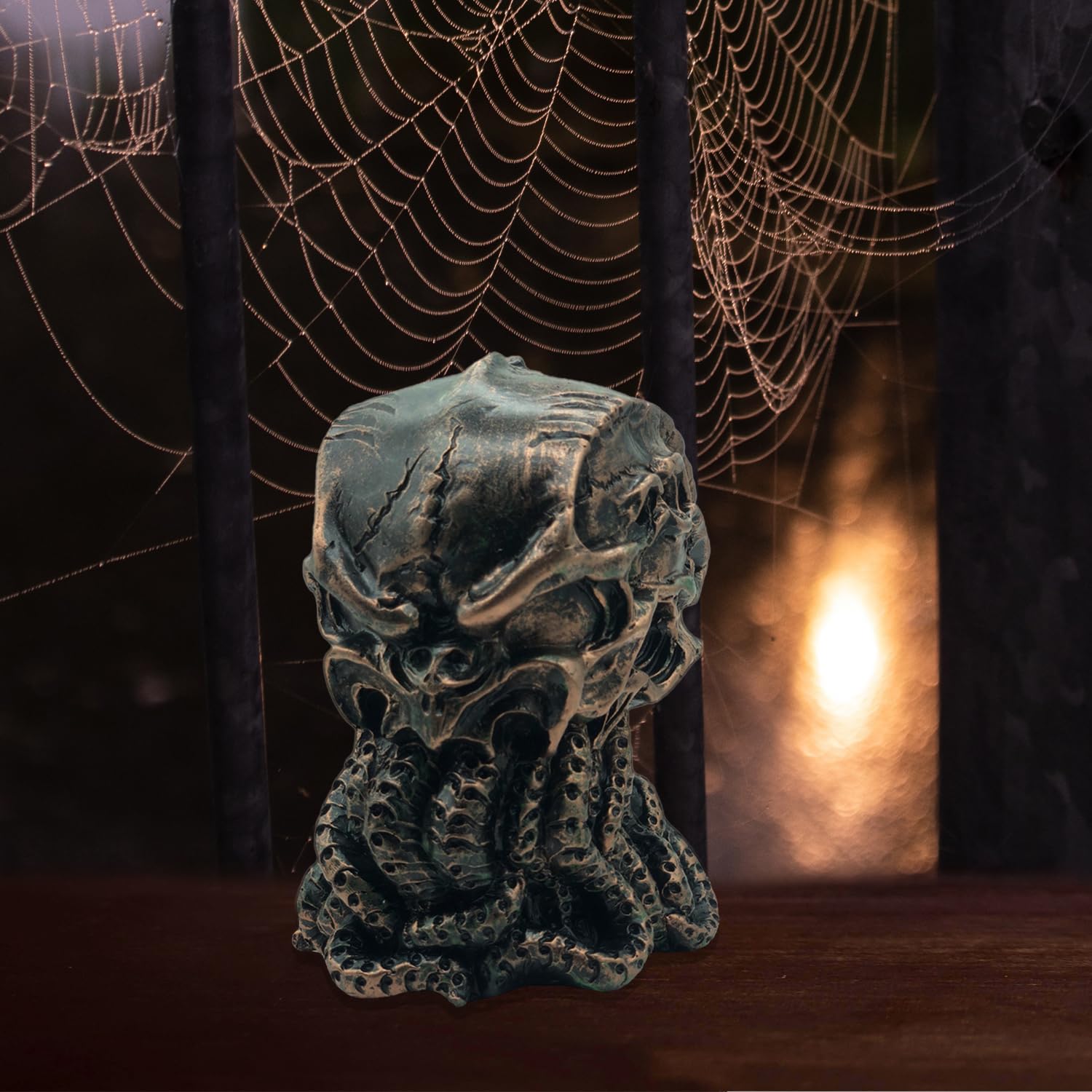 Zagxuade Cthulhu Skull Statue, Myths Legends Sea God Collectible Figurine, 6 Inches Tall ()