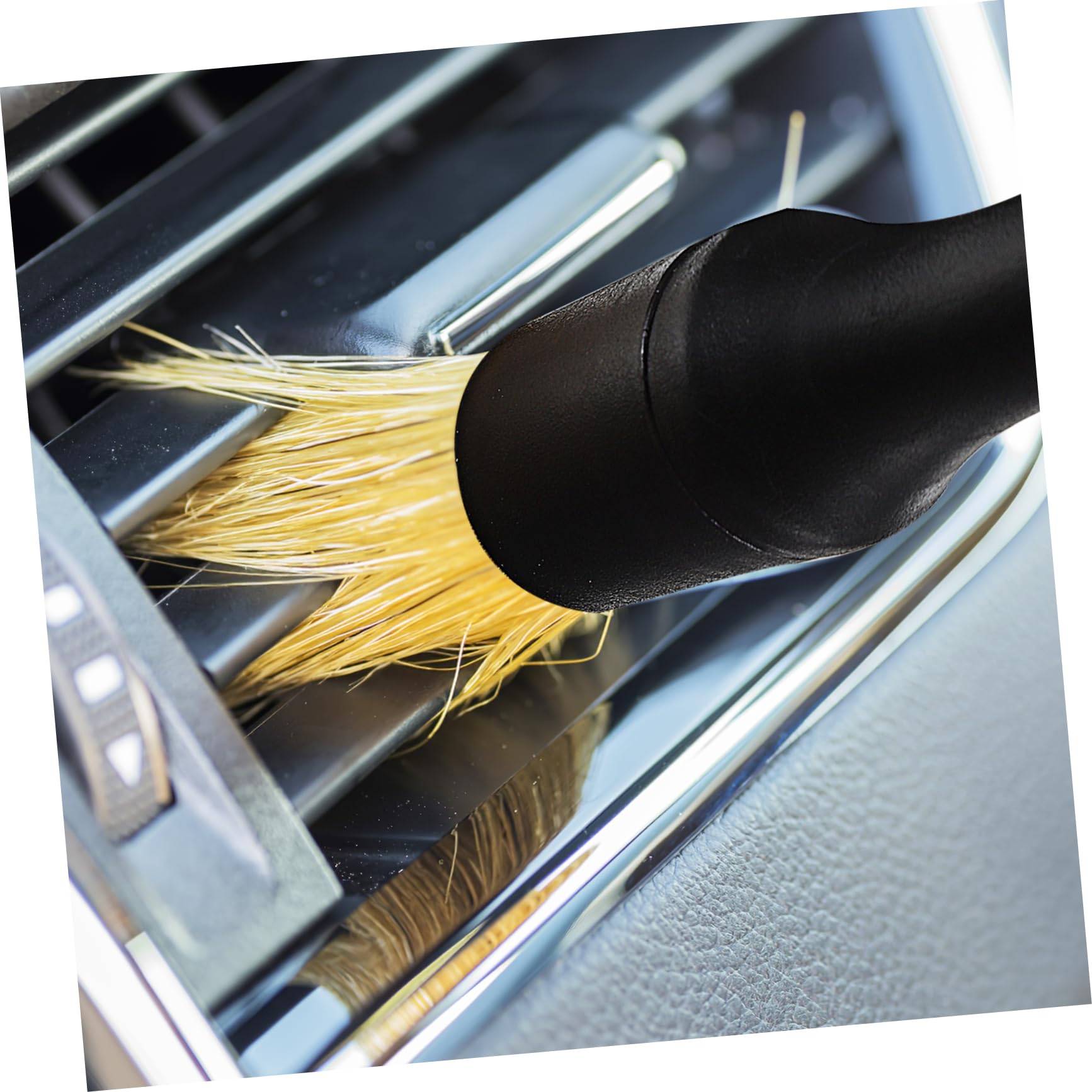 Zerodeko Set Spazzole Pulizia Interni Auto con Testine Sostituibili per Dettagli e Sedili Professionale