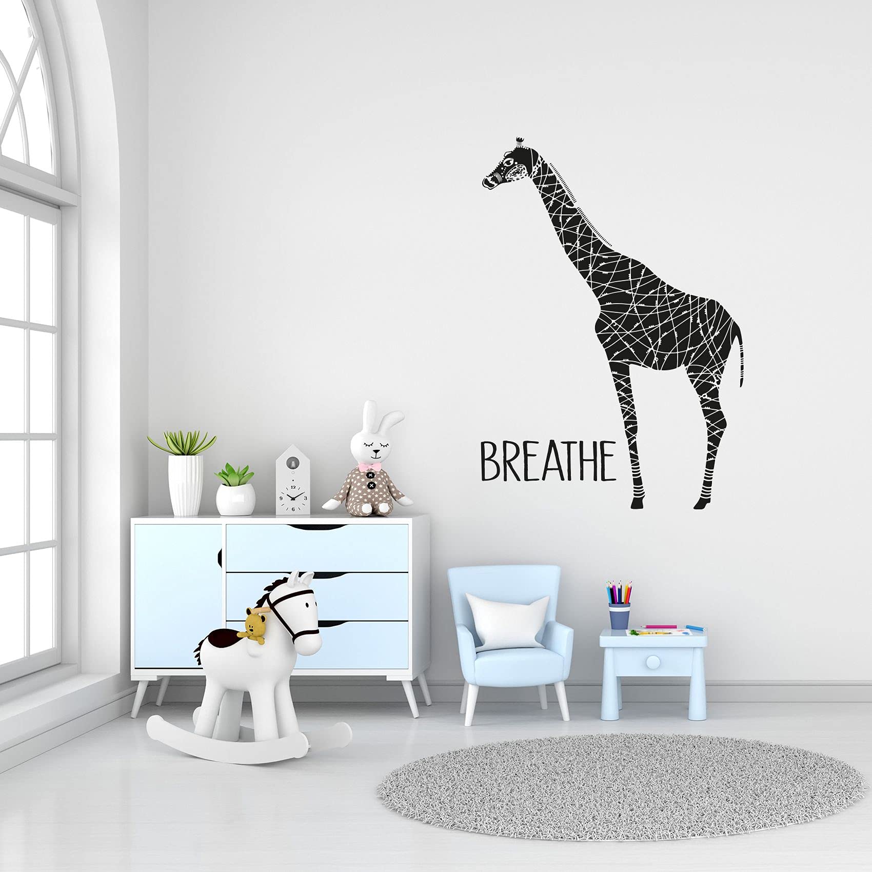 Aztec Giraffes Wallpaper FINGERINSPIRE African Tribal Stencil 11.7x8.3
