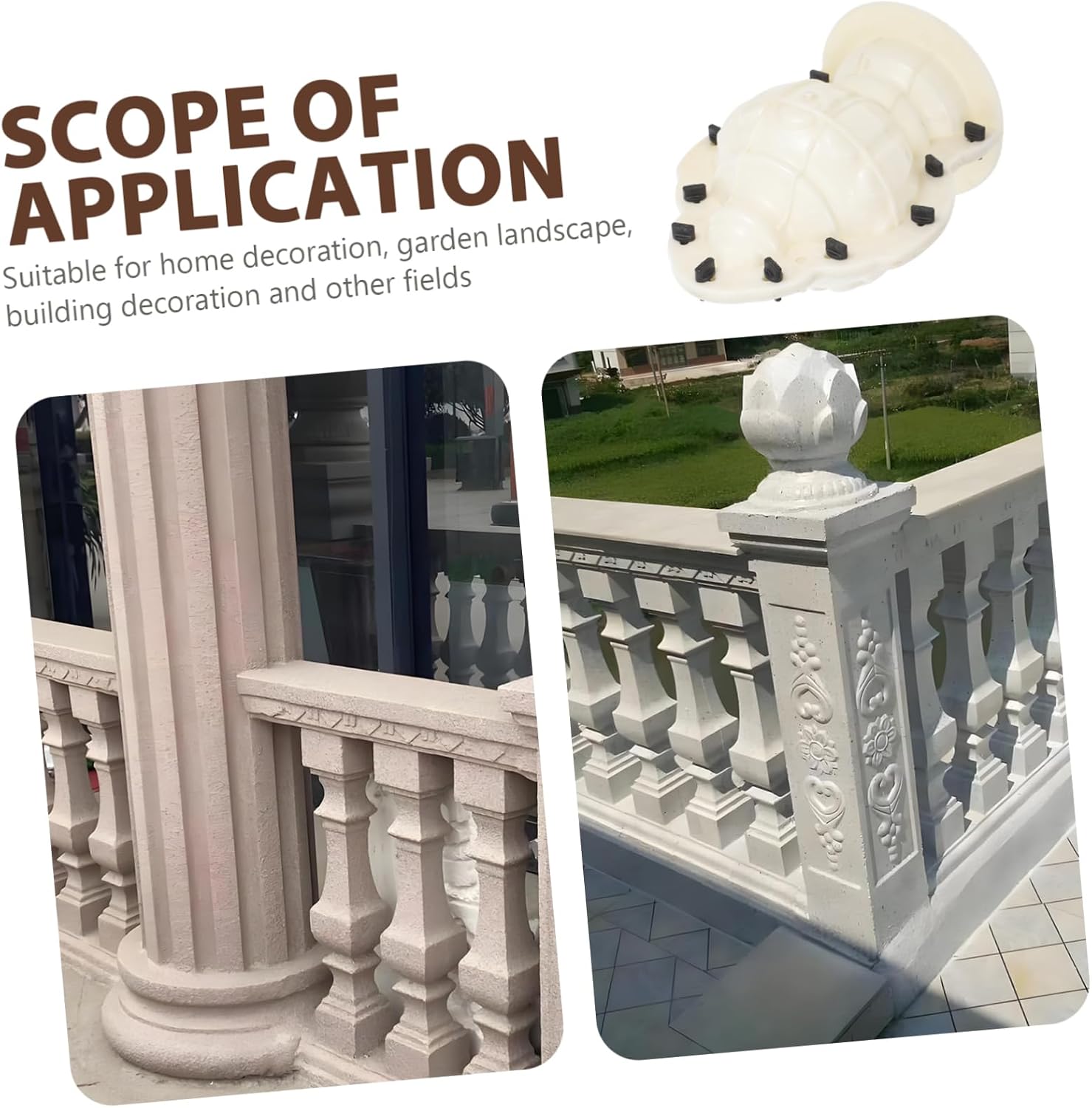 Concrete Molds for Statue Garden Sculpture Molds Plastic Cement Molding Diy Roman Column Sphere