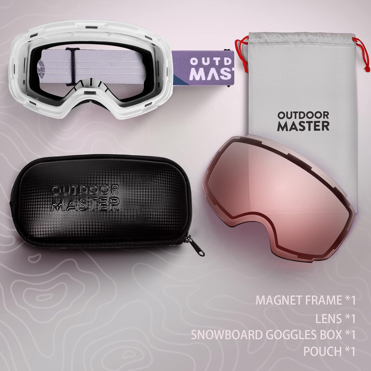OutdoorMaster Ski Goggles PRO - Frameless, Interchangeable Lens 100% UV400 Protection Snow Goggles for Men & Women - Image 5