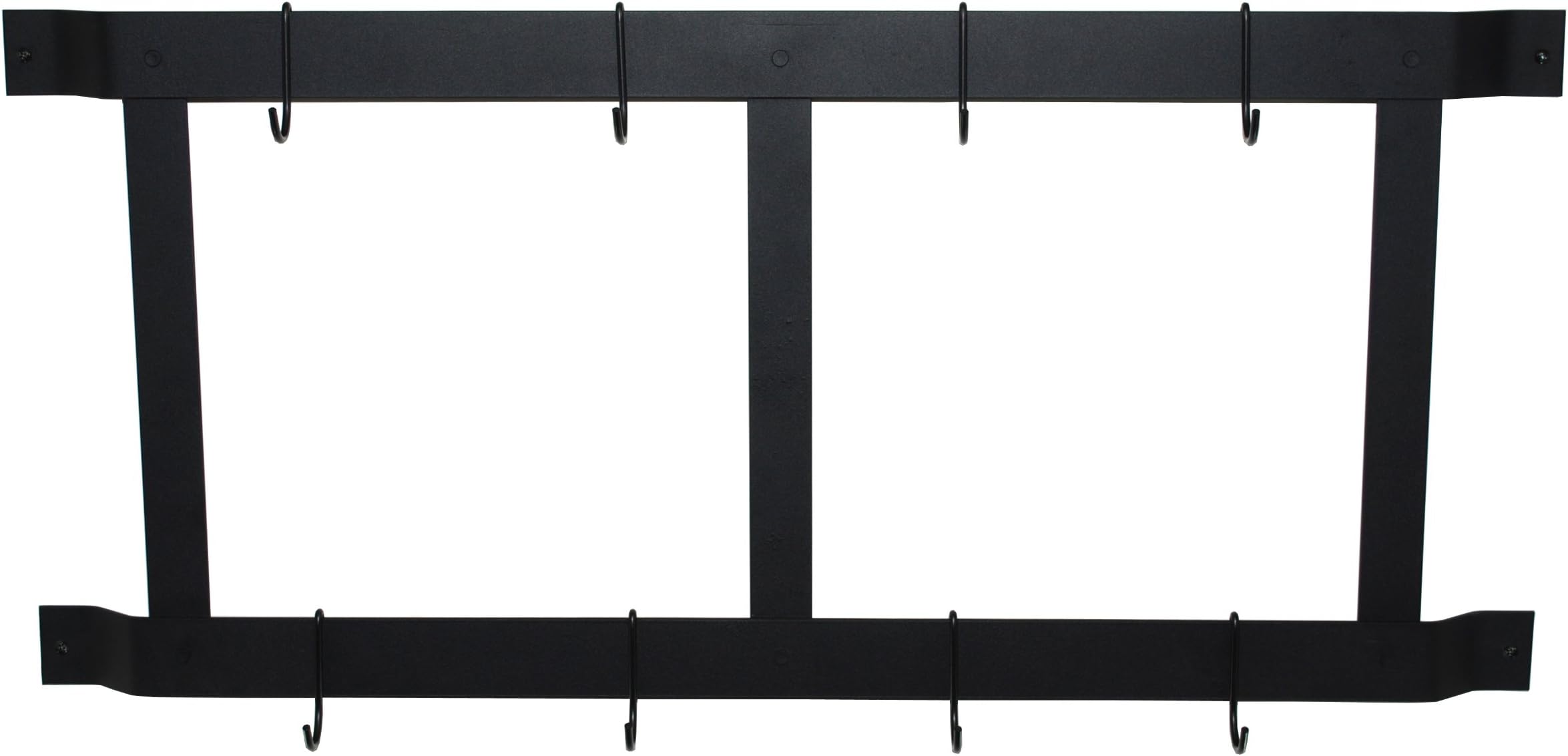 Rogar 1910 Ultimate Wall Mounted Pot Rack in Black
