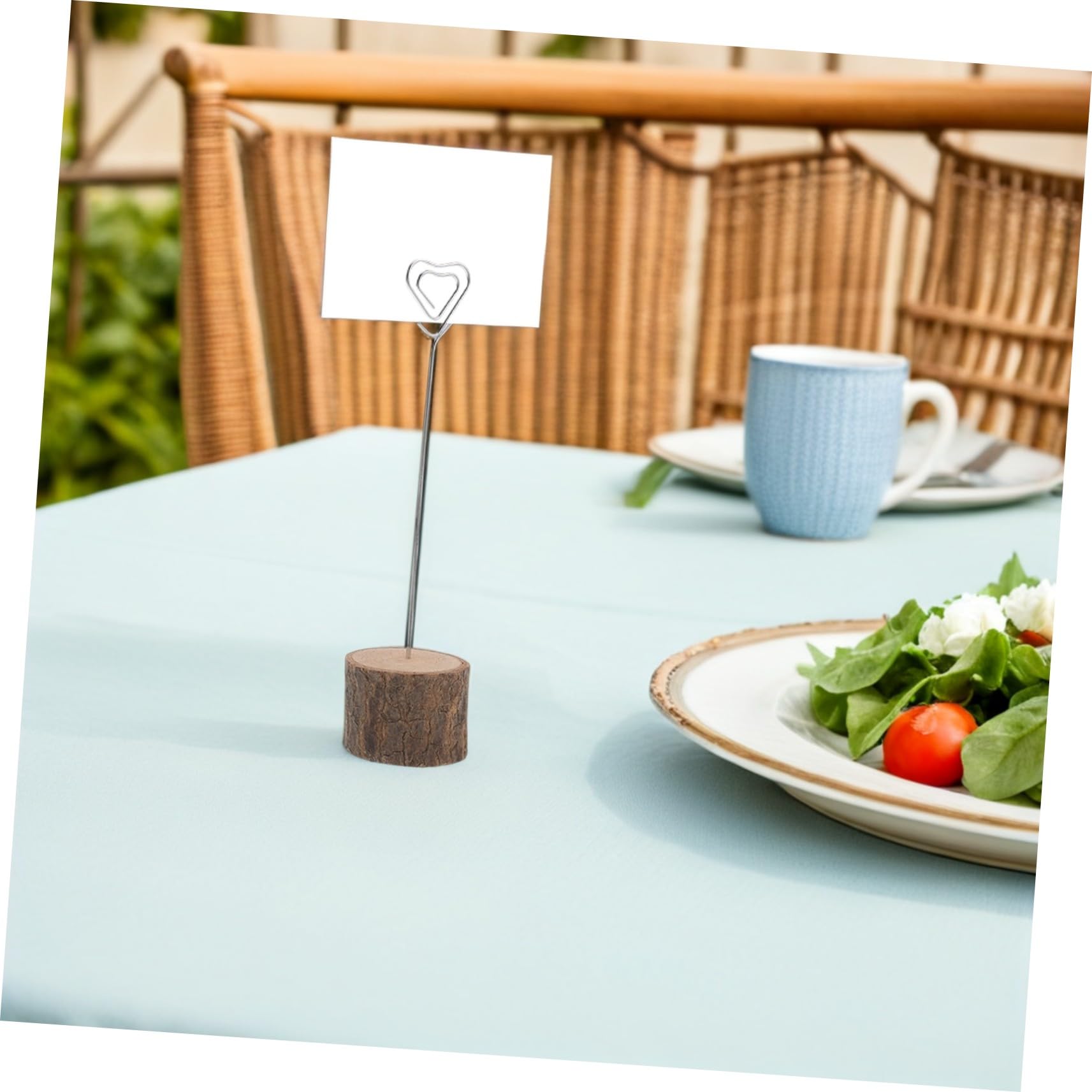 Ciieeo 20pezzi Porta Segnaposto in Legno Rustico Base Per Quadri in Legno Porta Biglietti Da Visita Espositore Per Biglietti Decorazioni Per Feste Di Matrimonio