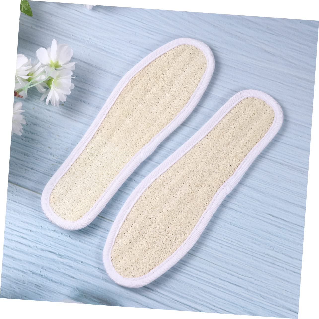 FRCOLOR Deo Kissen 3 Paare Atmungsaktive Einlegesohlen Luffa Schuhpolster Luffa Einlegesohlen Schuheinlagen Für Die Fußpflege Geruchshemmende Kisseneinlagen Sohleneinlagen