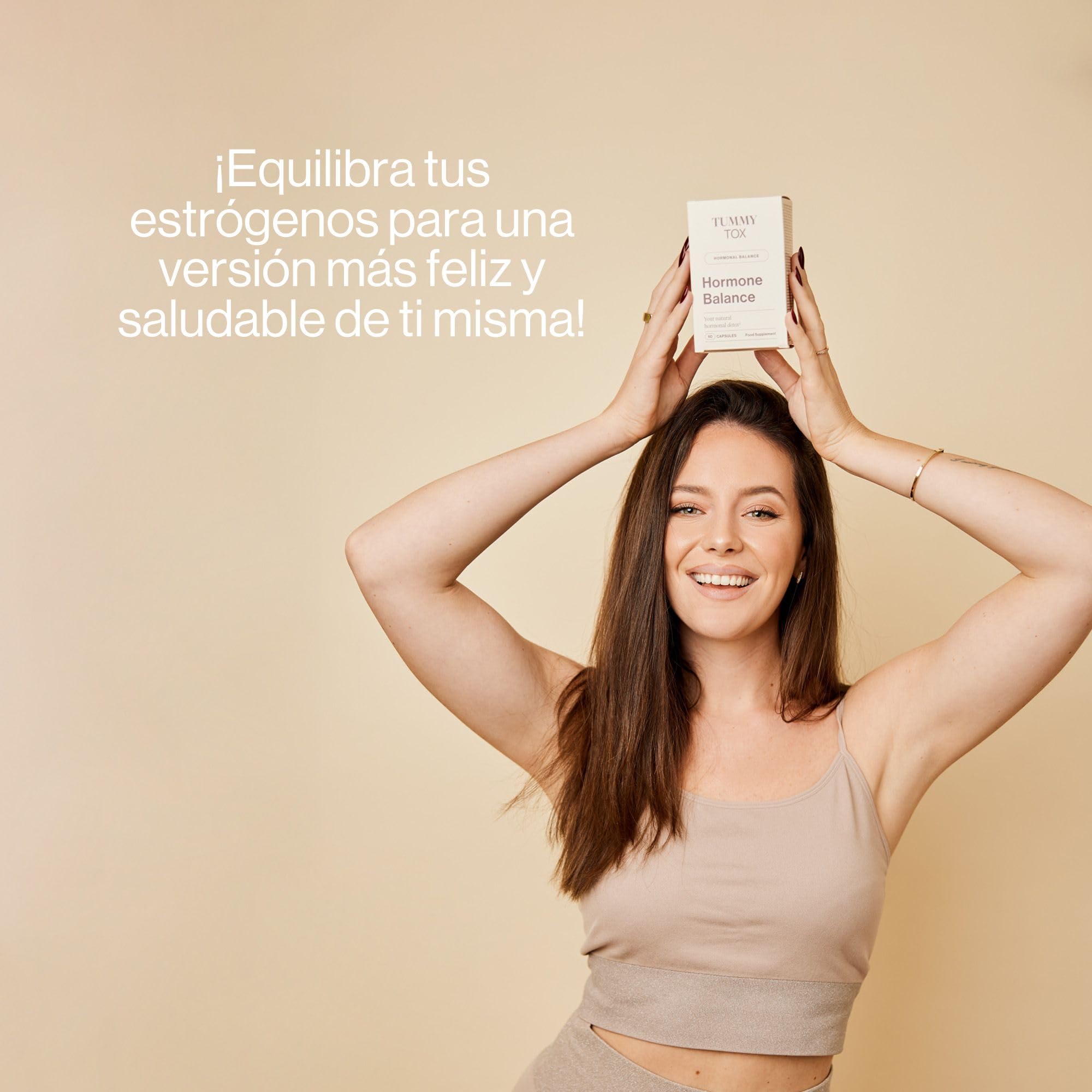 Hormone Balance – Vitamina B6, Chlorella, Yodo, Romero, Pimienta Negra, Melisa – Estrogenos Femeninos – 180 Cápsulas Veganas para 3 Meses – Tummy