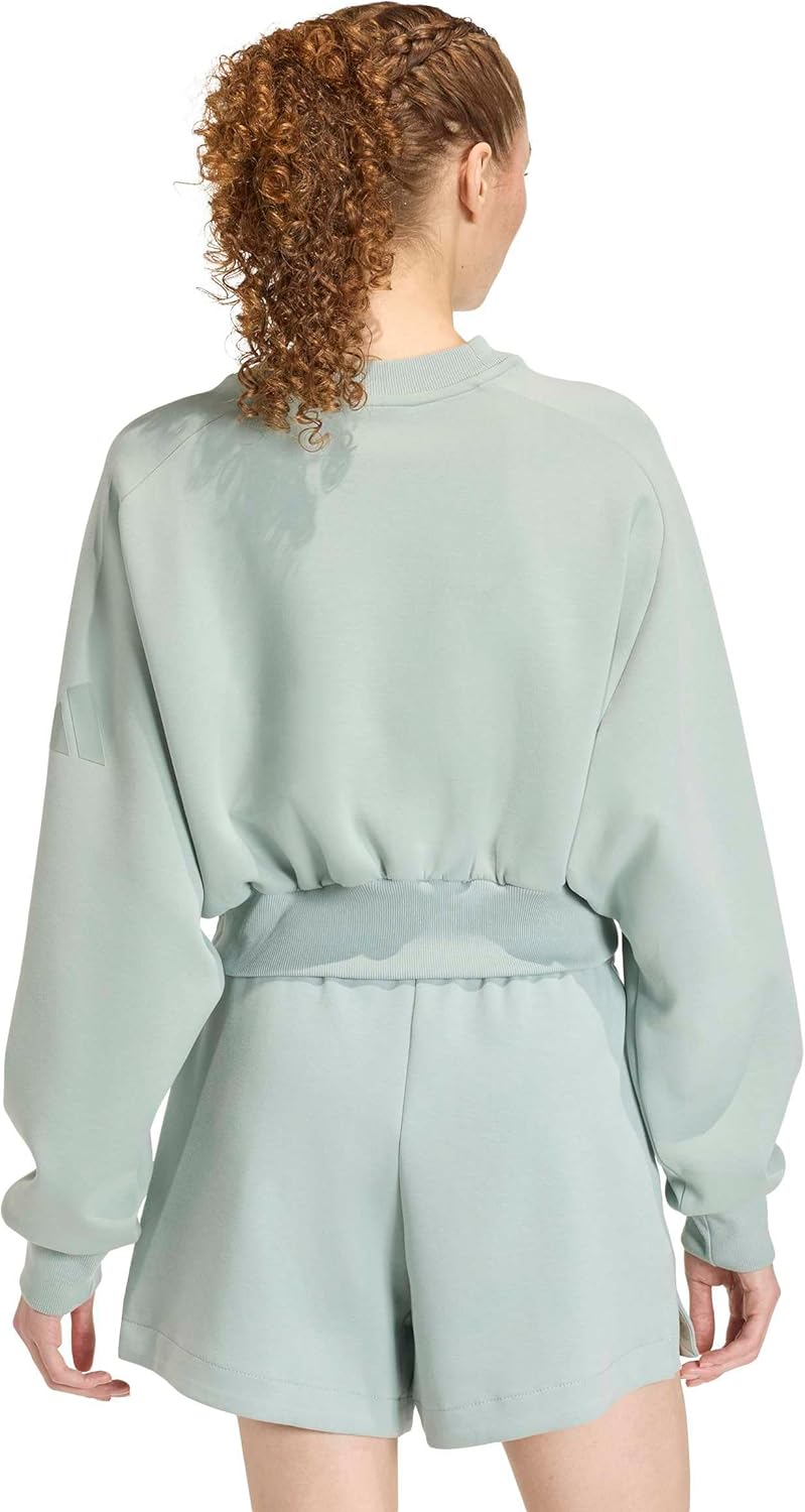 adidas womens All Szn Soft Lux Loose Sweatshirt - Image 3