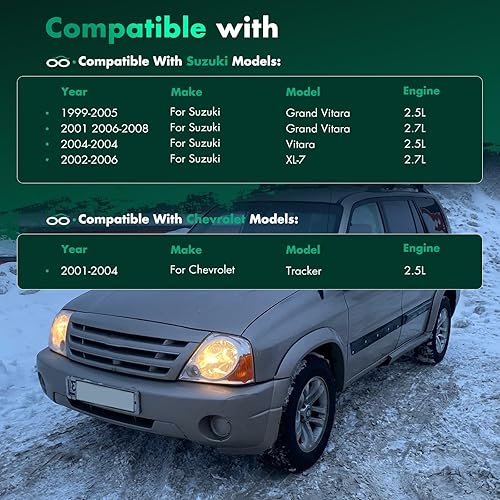 Miniatura 4 de SCITOO 36280 Tensor de correa con polea para Chevrolet Tracker 1999-2008 para Suzuki Grand Vitara 2004 para Suzuki Vitara 2002-2006 para Suzuki XL-7