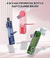 Vista 7 de Cepillo de limpieza de 4 en 1 para ranuras de tapas de vasos, herramientas de limpieza multifuncionales para botellas aisladas, limpiador