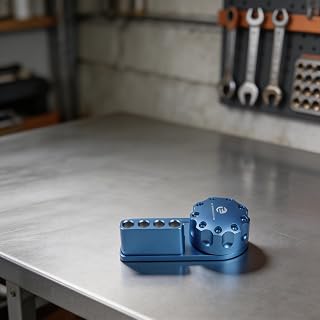 With Tool Screwdriver Parts Tweezer Organizer Rotating Magnetic Holes Holder 13-slot Aluminum Tray Repair Workbench Blue