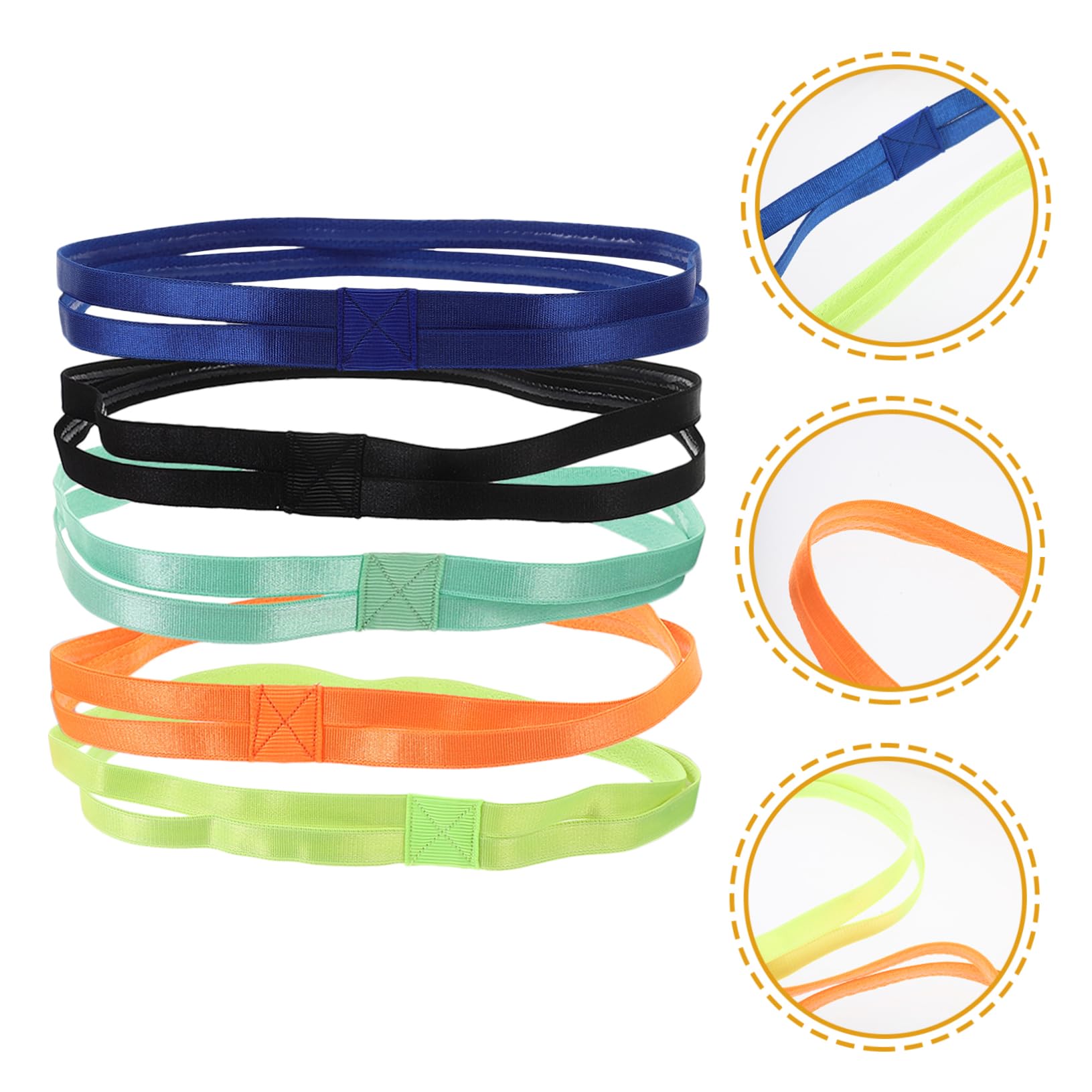 Milisten Bandeau en Tissu pour Entraînement Bandeau Respirant Bandeau Athlétique