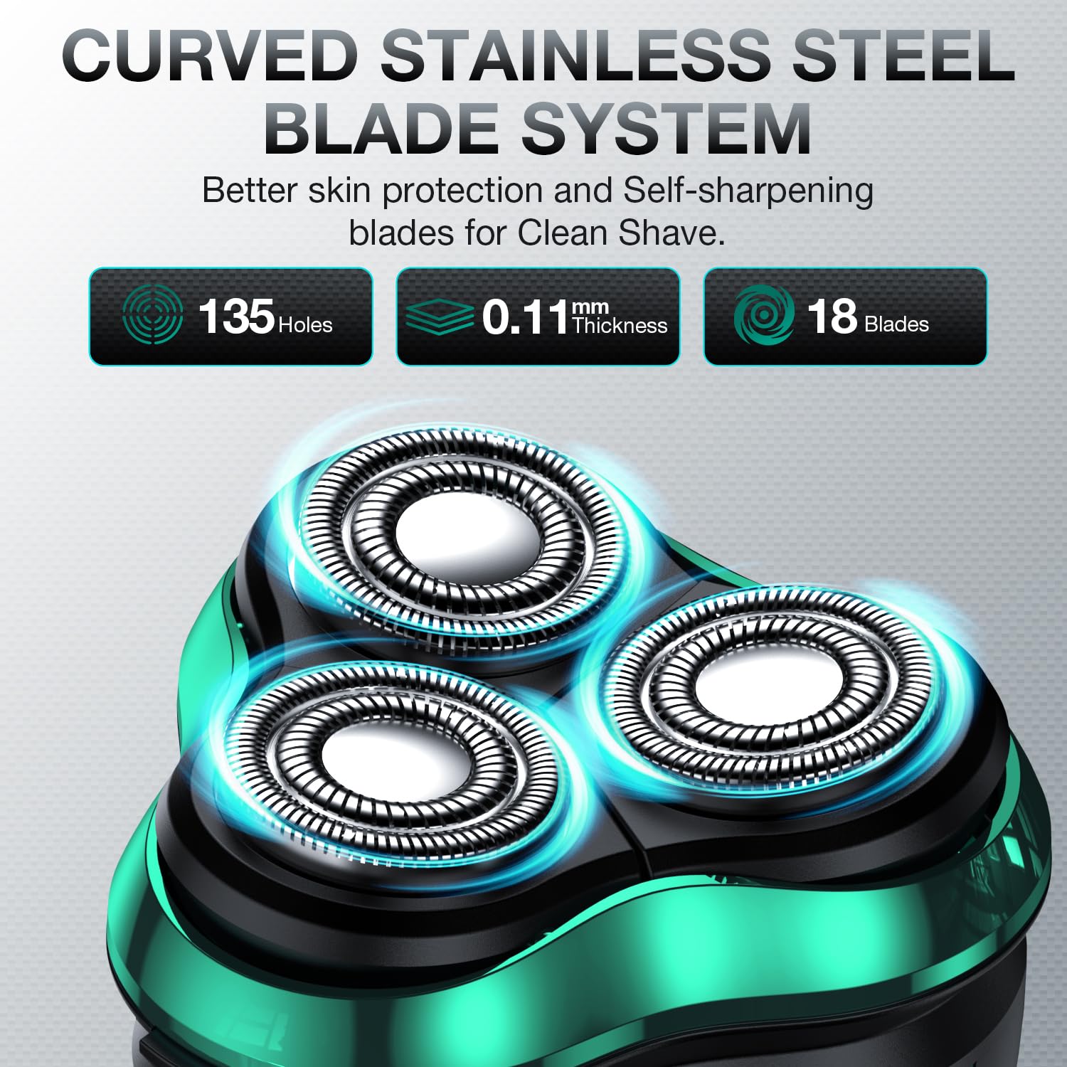 Electric Razor for Men Electric Shaver for Men Rechargeable Men’s Electrics Shavers, Charging Stand - Image 2