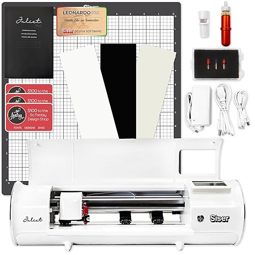 Siser Juliet Professional Vinyl Cutter Machine Bundle with Design Software & Designs