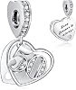 NINGAN 16 18 21 30 40 50 60 Years of Love Dangle Charms for Charms Bracelets, Forever & Always 925 Sterling Silver Cubic Zirconia Bead Pendant, Happy Birthday Jewelry Gifts for Women