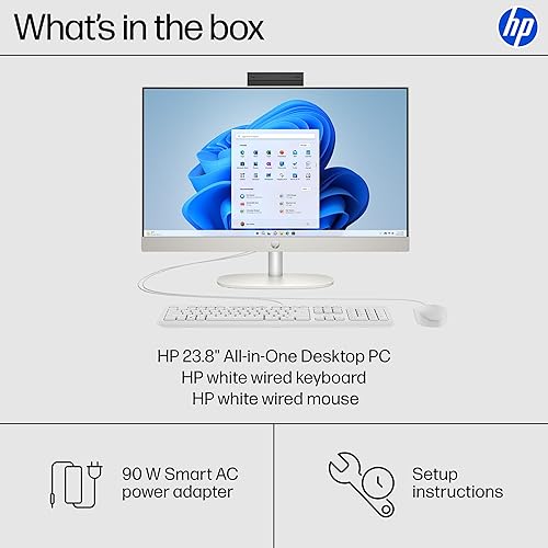 Miniatura 9 de HP PC de escritorio todo en uno de 23.8 pulgadas, pantalla FHD, Intel Core i5-1334U, 16 GB de RAM, SSD de 512 GB, gráficos Intel UHD, Windows 11