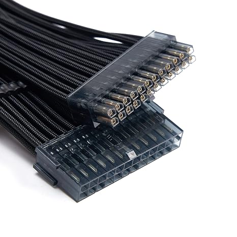Formulamod Sleeve Extension Power Supply Cable Kit 18AWG ATX 24P+ (2) EPS 8-P+(3) PCI-E8-P with Combs for PSU to Motherboard/GPU