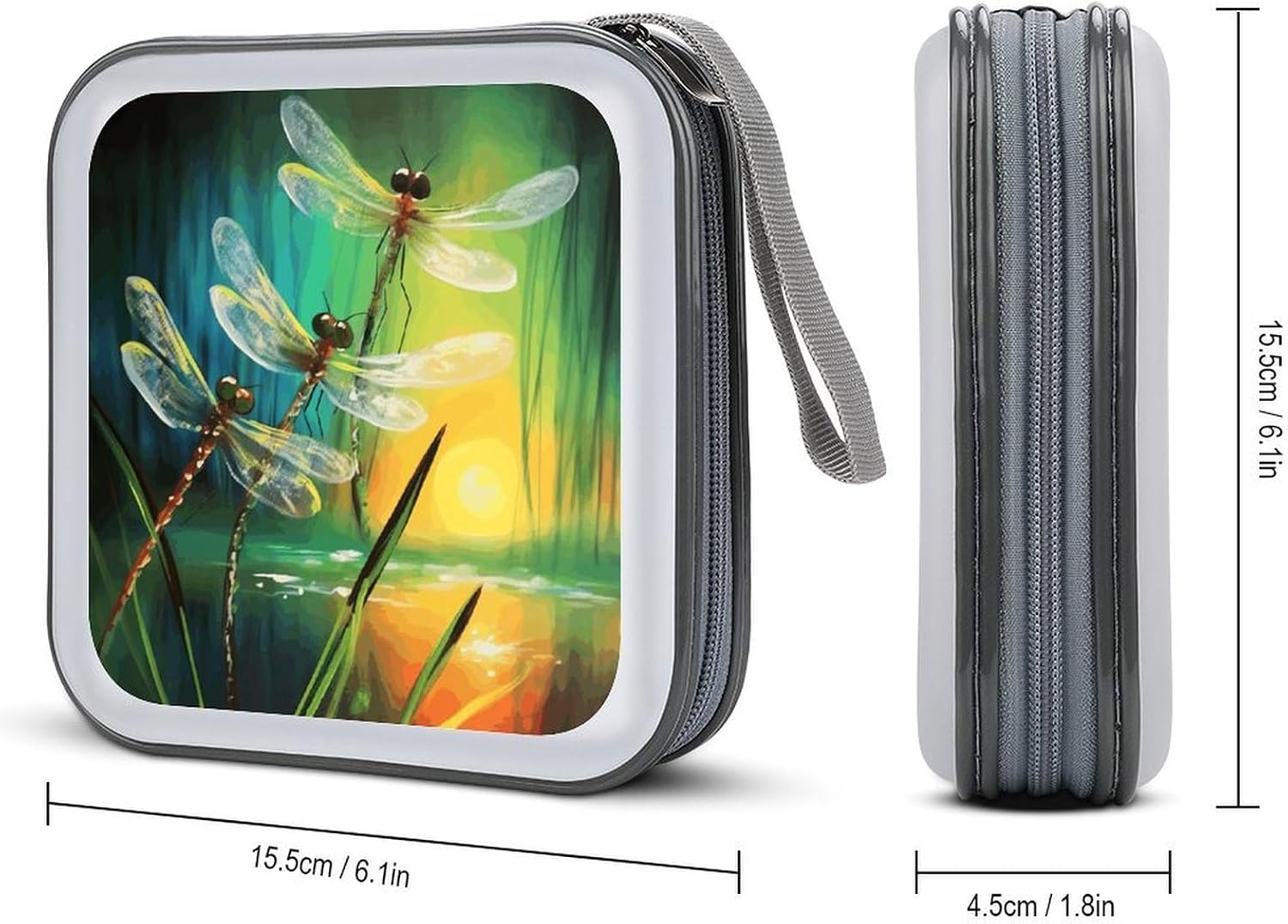 Dancing with Dragonflies CD Case CD Storage Box DVD Sleeves