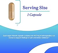 Vista 3 de Seeking Health Ashwagandha - Suplemento de apoyo suprarrenal con potente fórmula de adaptógeno - Apoya la salud inmunológica y la concentración