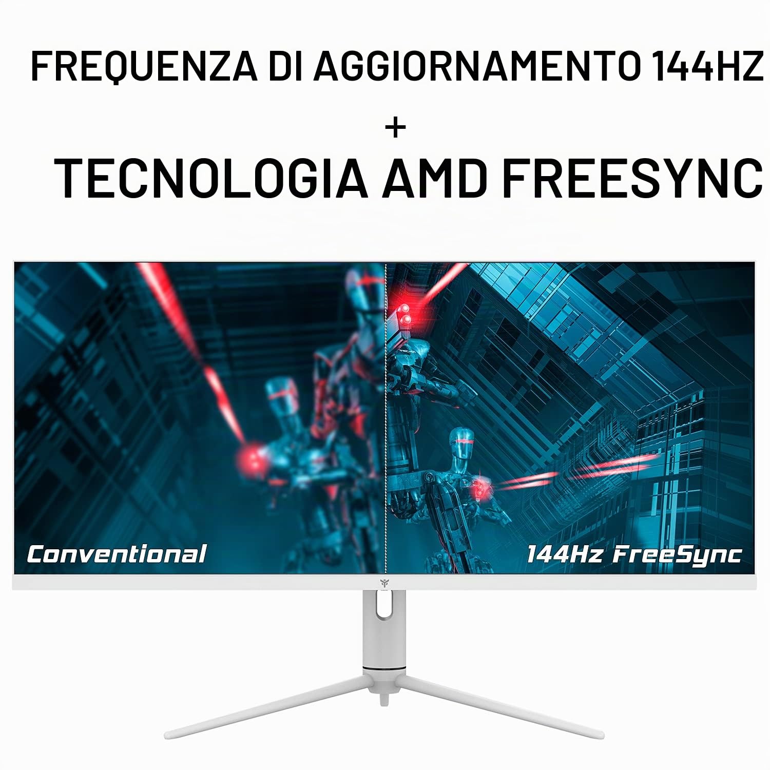 Itek Monitor GGF - 40 pollici, Piatto, Risoluzione 3440x1440 Ultra WQHD, Schermo 21:9, HDR600, Pannello IPS da 144Hz, risp. 1ms, collegamento HDMI e DP, Uscita Audio,luci Led RGB, HUB USB,Type-C