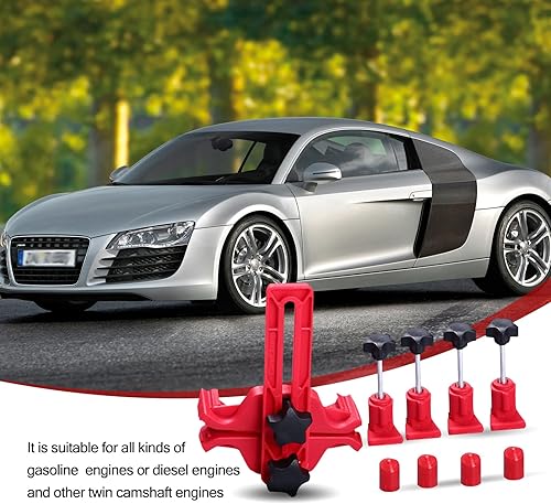 Miniatura 5 de leediga Pack-9 Abrazadera de árbol de levas doble para automóvil, kit de herramientas de bloqueo de leva, accesorios de protección de trabajo