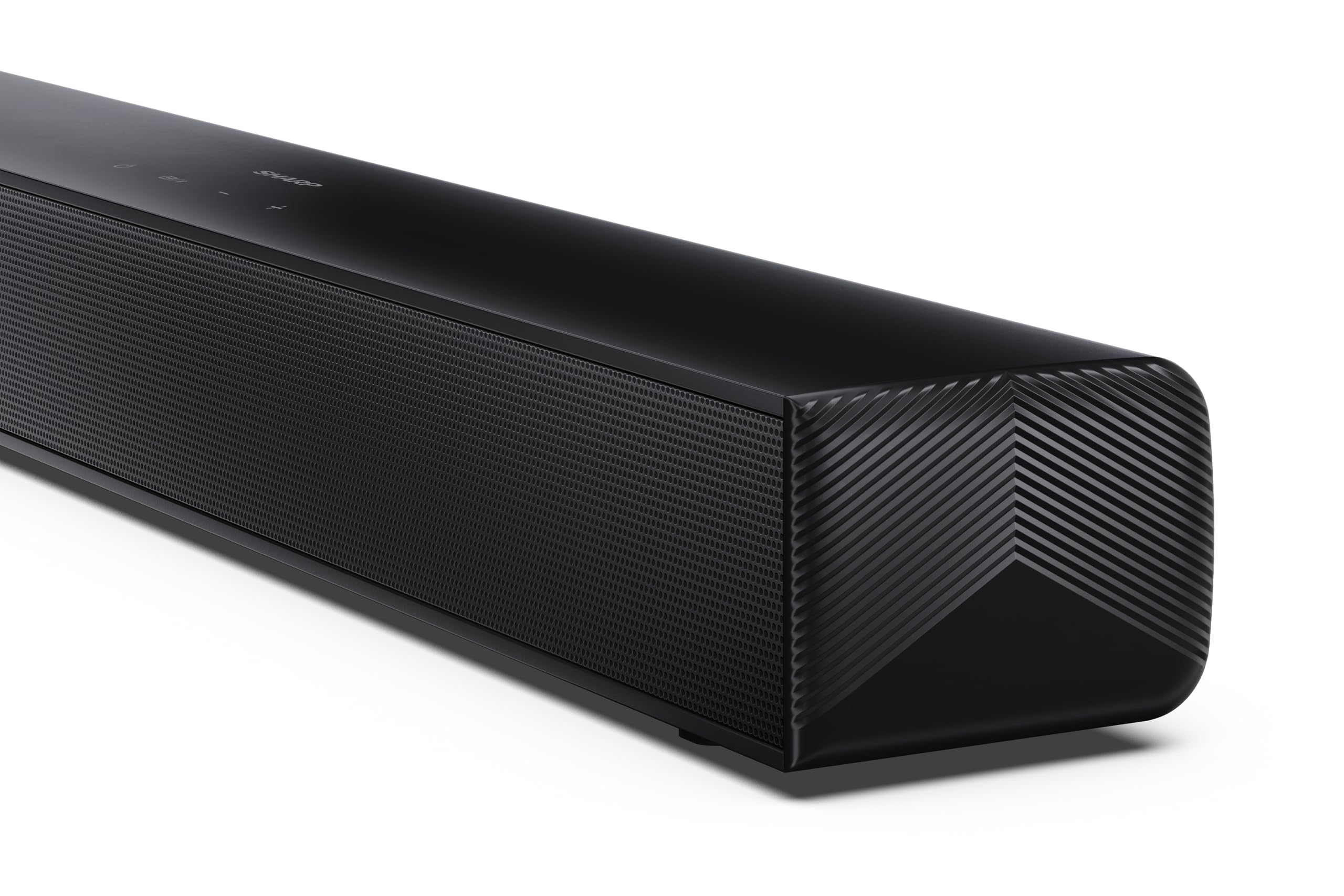 SHARP HT-SB121 2.0-kanałowy soundbar – ROKU Ready, maksymalna moc wyjściowa 120 W, Bluetooth 5.3, HDMI ARC/CEC, odtwarzanie USB, montaż na ścianie, kompatybilny ze wszystkimi telewizorami – czarny