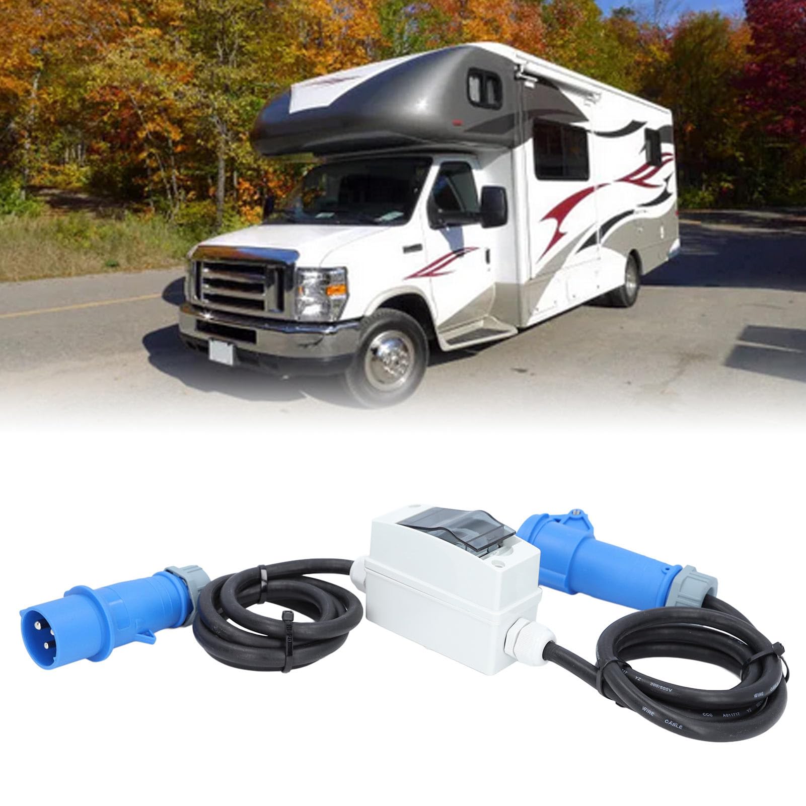Presa CEE 220‑250V 16A 3 Poli con contatore Digitale LCD 220V per Auto elettrica