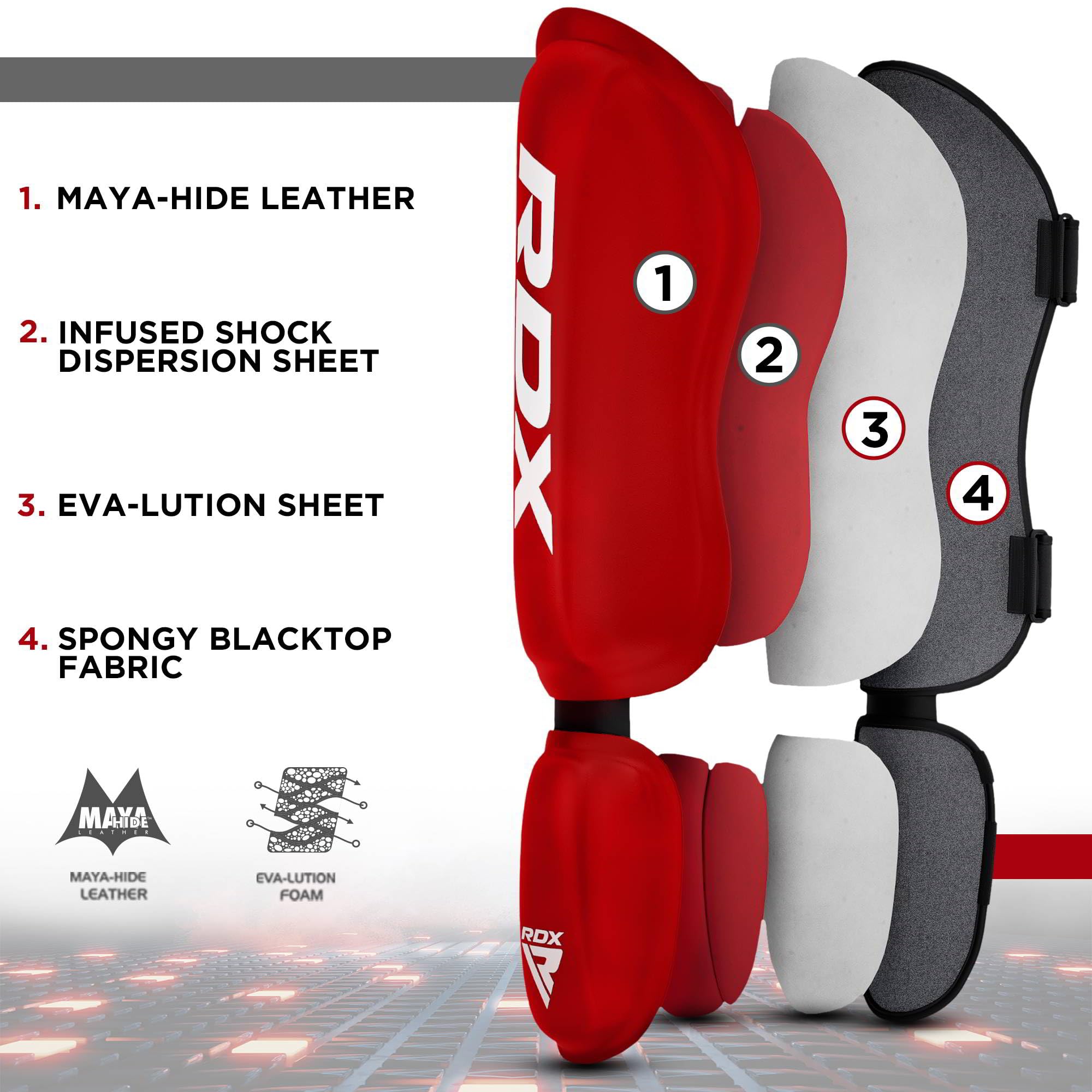 Snapklik.com : Shin Guards Kickboxing Muay Thai, SATRA SMMAF Approved ...