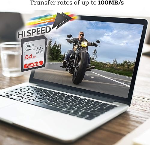 Miniatura 5 de HeroFiber SanDisk - Tarjeta de memoria Ultra Class 10 SDXC UHS-I de 64 GB + lector de tarjetas para Canon EOS Rebel T7i T7 T6i T6S T6 T5i T5 T3i SL3