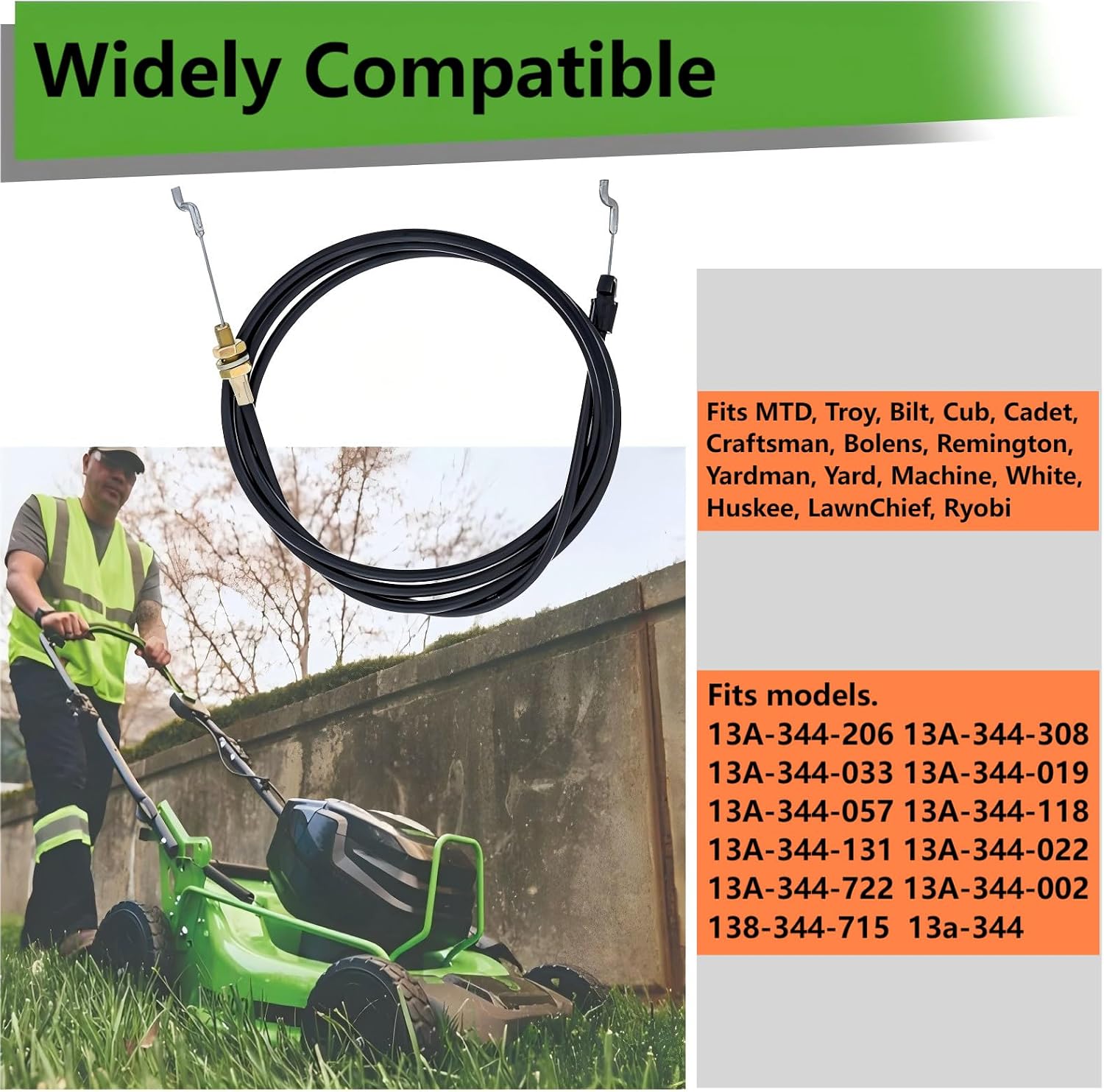 946-0935 746-0935A Transmission Shift Cable fits MTD Cub Cadet 746-0935 1027 CYB 13A-325-101 Lawn Tractor
