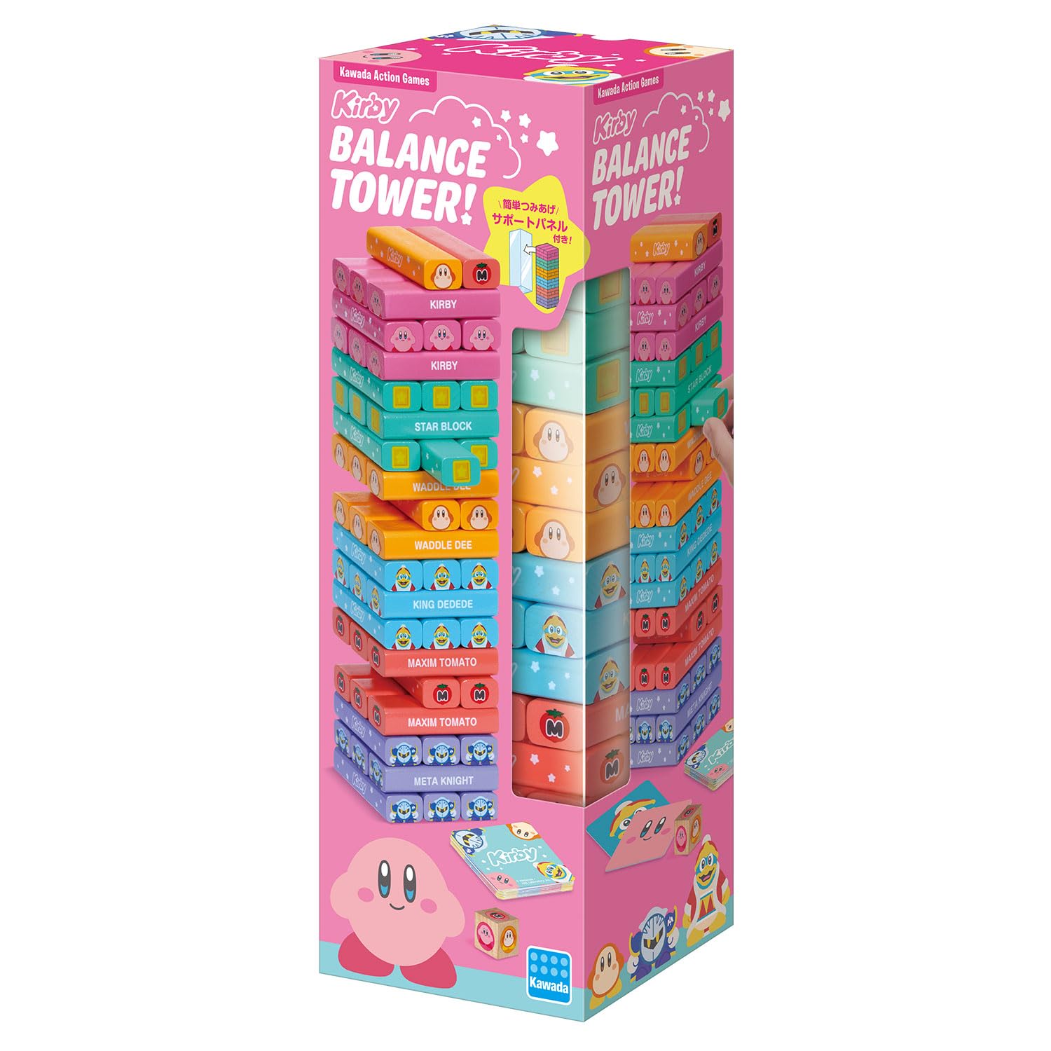 Kawada Balance Tower Kirby Wooden Stacking Game KG-040 Ages 6+ Japan