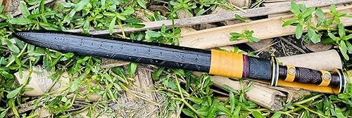 Miniatura 9 de -Espada antigua vikinga hecha a mano de 25 pulgadas, espada de Calisto-Histórica, espada completa lista para usar