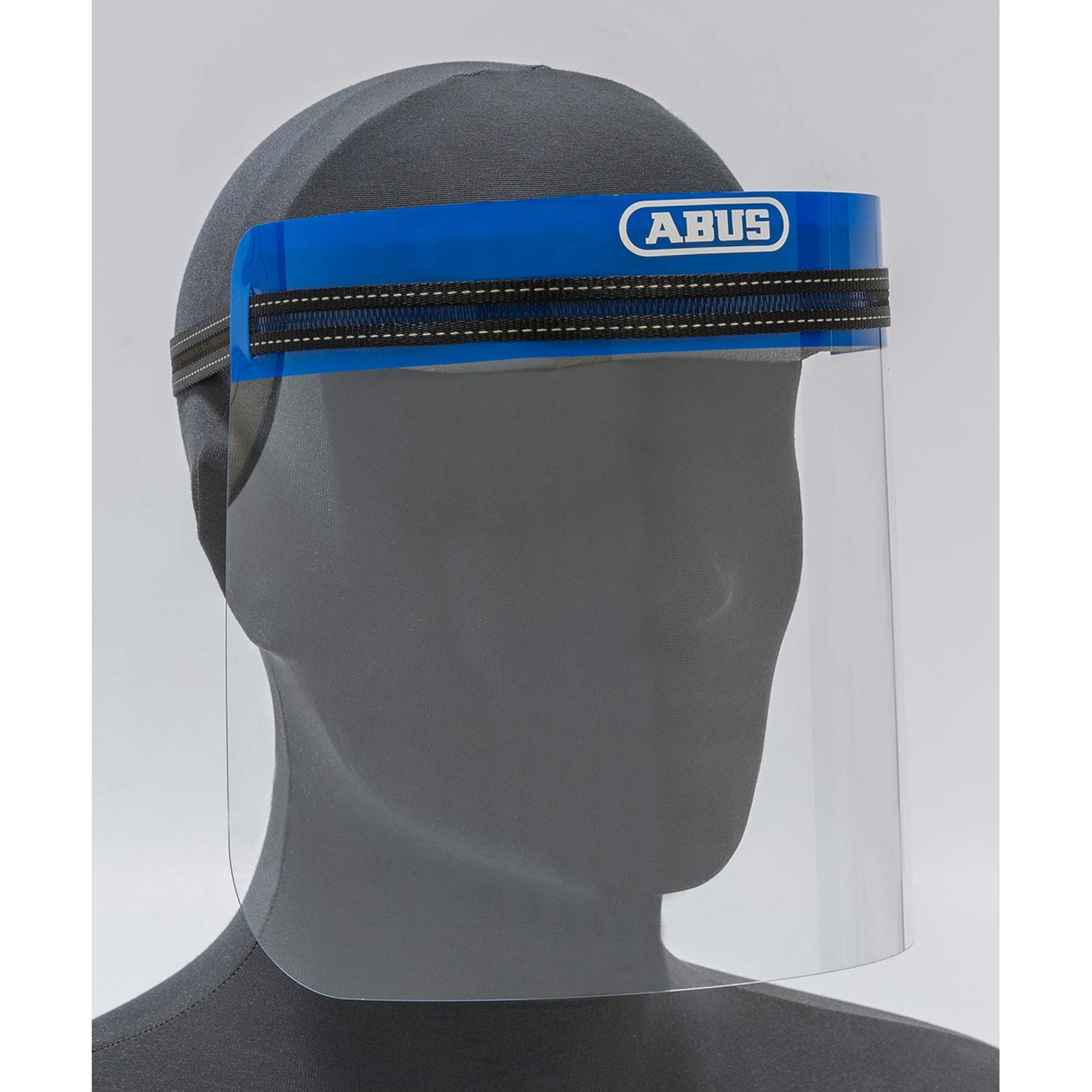 ABUS Face Guard 62845 osłona twarzy z szerokim wizjerem przed kurzem, cząsteczkami i bakteriami – lekkie szkło akrylowe – nadaje się do ponownego użytku – przezroczysta