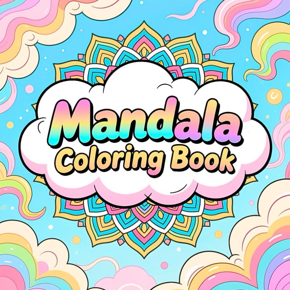 Mandala Coloring Book for Adult Calm Reflection and Artistic Creativity Featuring Flowing Mandala Artwork for Stress Relief Mindfulness and Creative Coloring