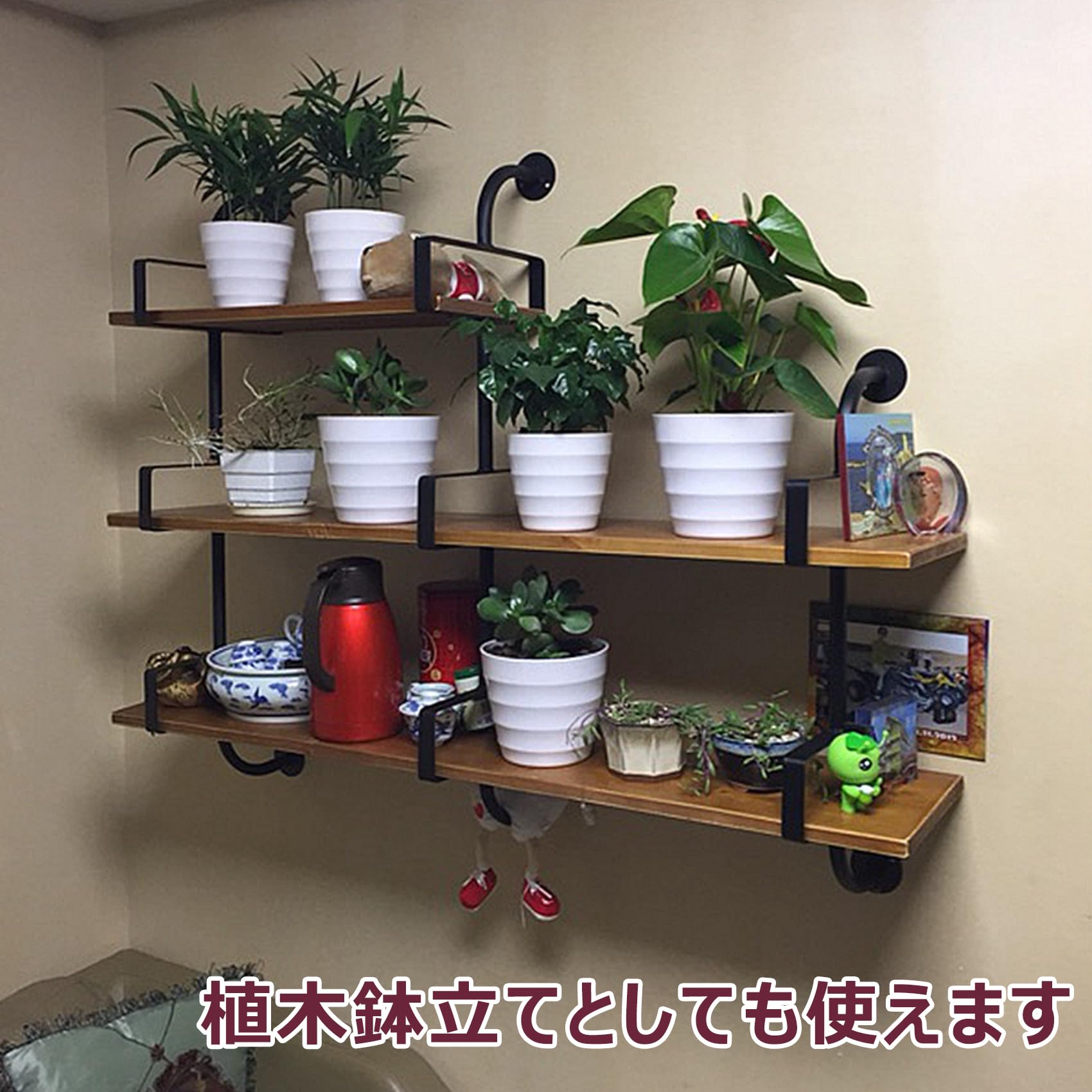 古い木製 壁掛け 飾り棚 オープンシェルフ カップ棚 Amazon|ウォールシェルフ 大型 3段 壁掛け棚 木製 飾り棚