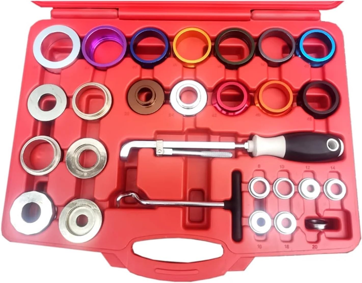 27Pcs Crank Seal Remover/Installer Kit Camshaft Oil Disassembly Assembly Tools Shaft Extractor Auto Removal Repair Set