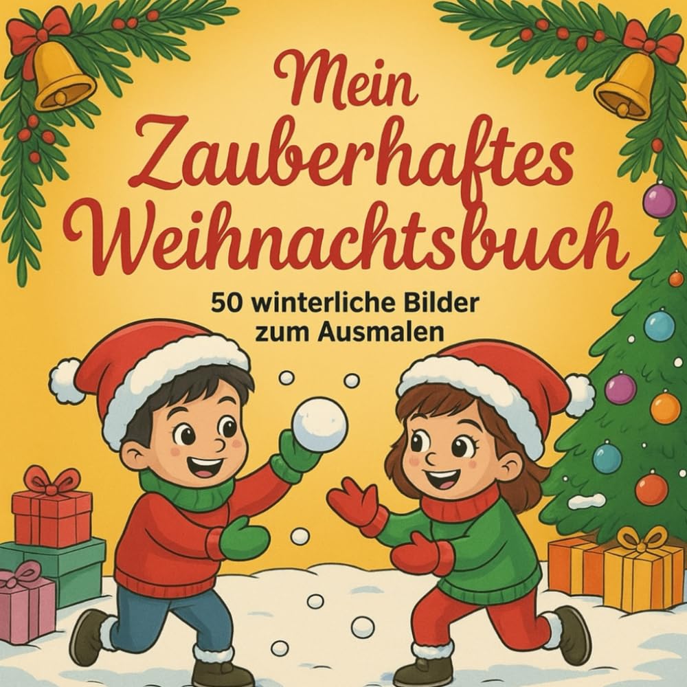 Mein zauberhaftes Weihnachtsbuch - 50 winterliche Bilder zum Ausmalen