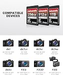 Pergear 1TB CFexpress 4.0 Type A Memory Card, Up to 1780MB/s Read Speed & 1600MB/s Write Speed for 4K 120P,8K for Sony Alpha Sony FX Cameras (1TB 4.0 Master Series)