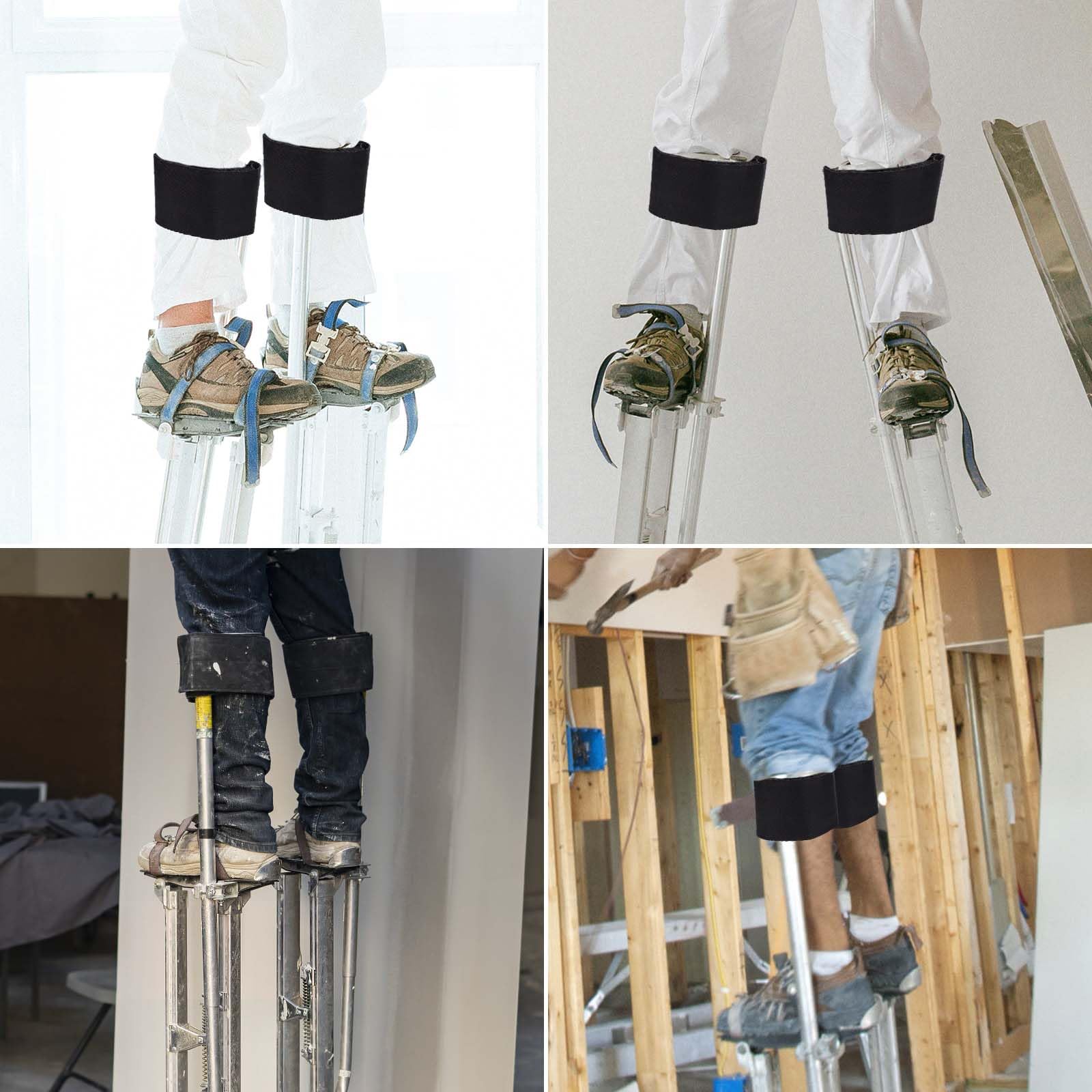 Stelzengurte Für Trockenbau - Bequeme Gepolsterte Beingurte Aus Nylon, 2er Set