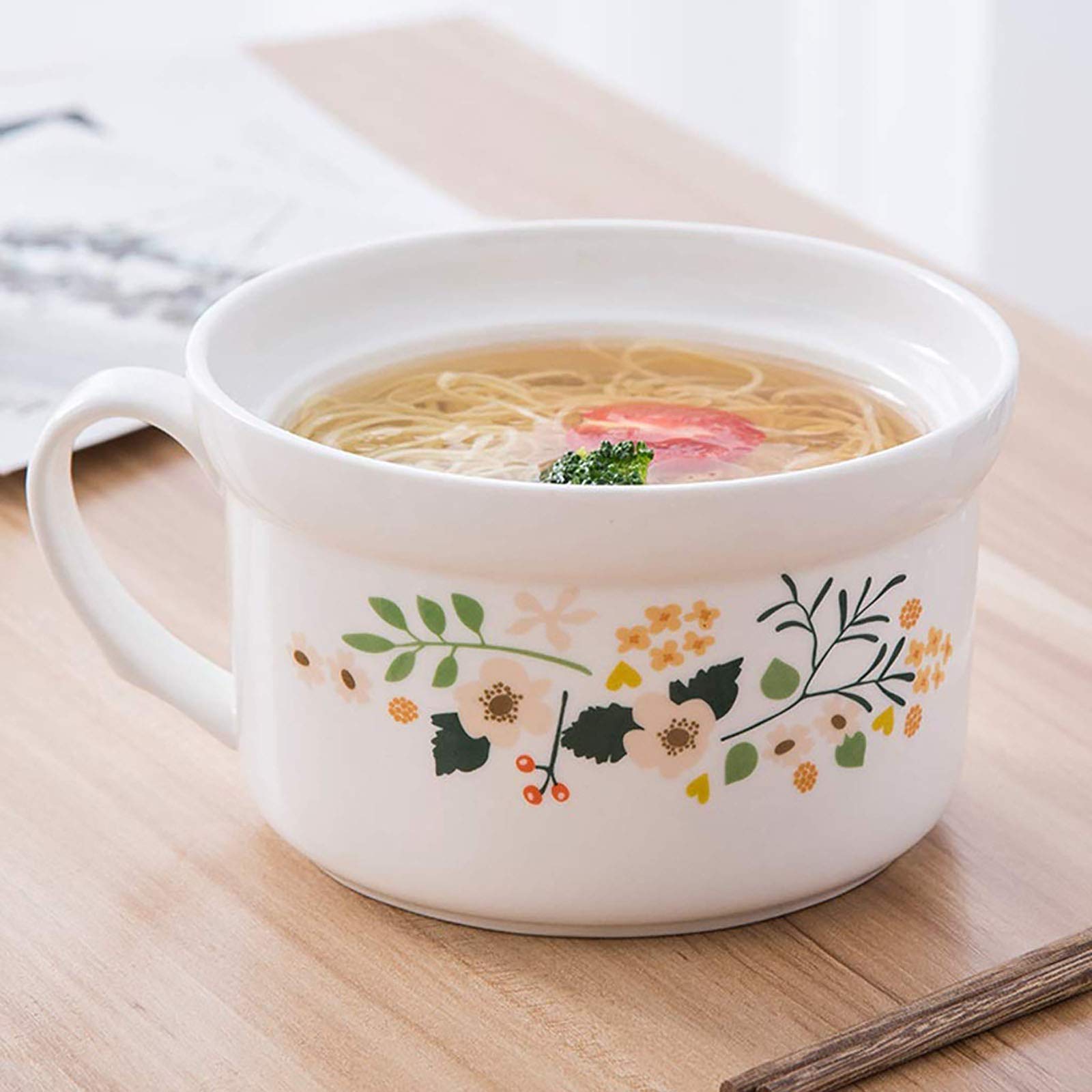 Aufbewahrungsschalen Keramische Ramen-Suppe Terrinen-Tassen im japanischen Stil Mittagessen