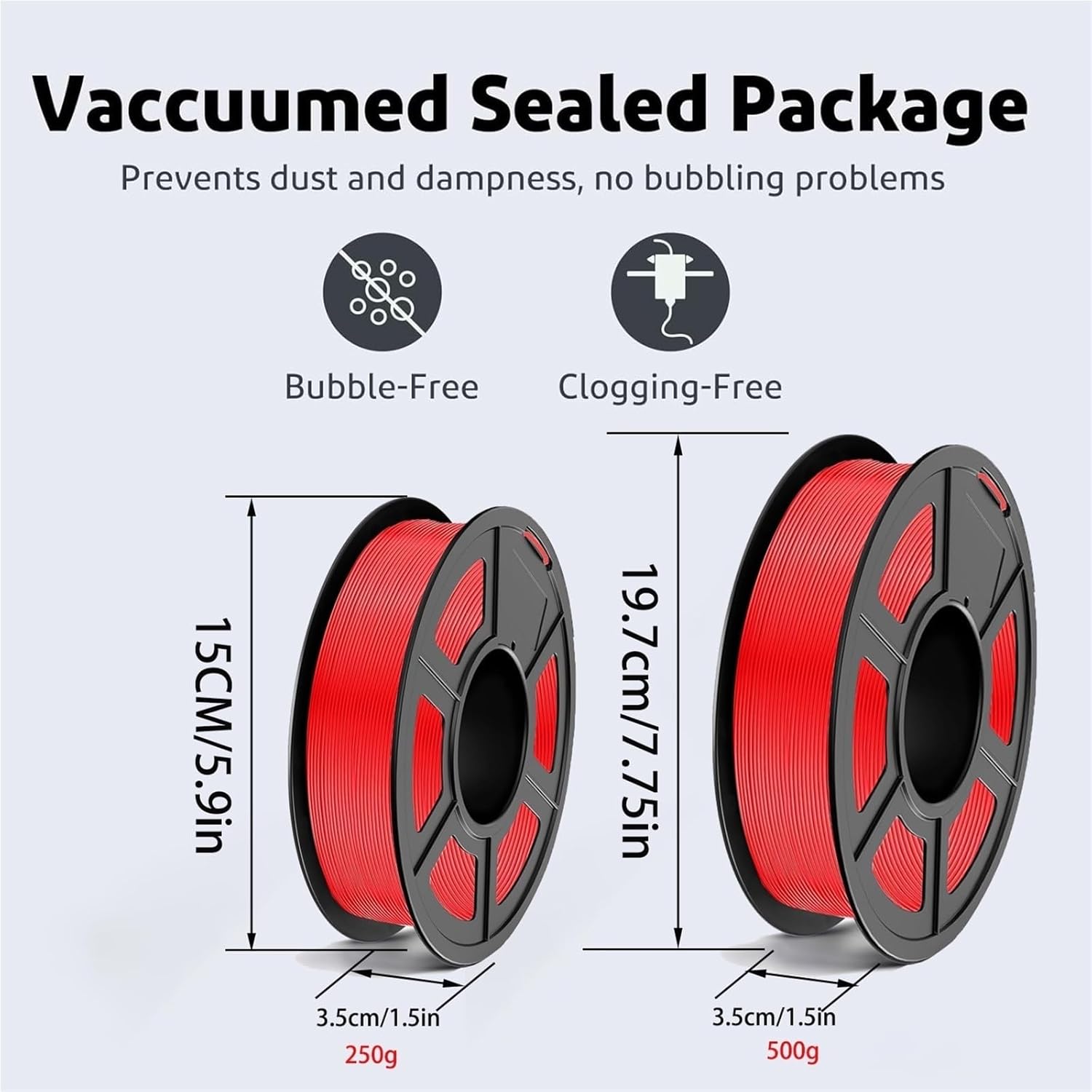 PLA 3D Printer Filament, 1.75mm, Dimensional Accuracy +/- 0.02 Mm,250g/500g Per Spool,(PLA Black 500g)