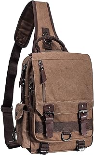 mygreen Canvas Cross Body Messenger Bag Shoulder Sling Backpack Travel Rucksack