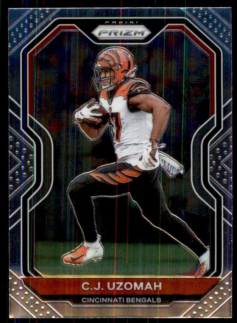 2020 Panini Prizm #50 C.J. Uzomah Cincinnati Bengals Football Card