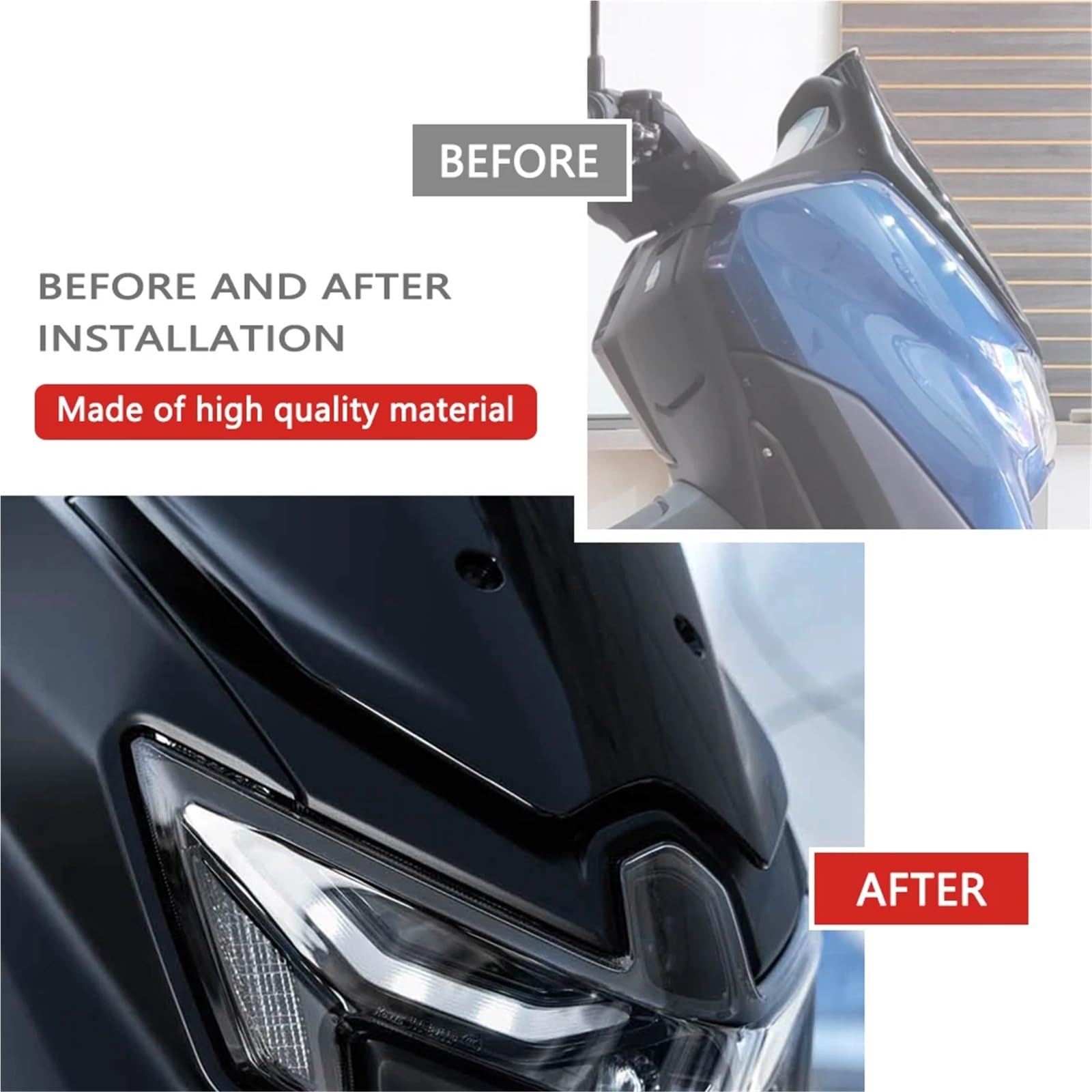 Deflector cupula Moto para NMAX 125 para NMAX 155 para Tech para MAX 2025 Accesorios Motocicleta Parabrisas Protector Deflector Carenado Frontal Deflector de Parabrisas